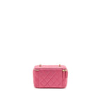 CHANEL LONG VANITY CASE WITH CHAIN CAVIAR HOT PINK LGHW