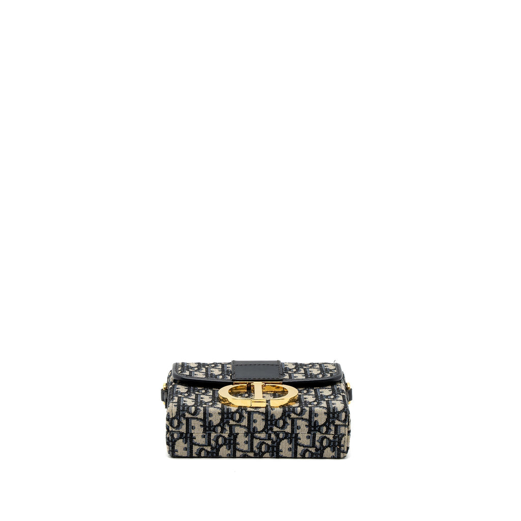 DIOR 30 MONTAIGNE BOX BLUE DIOR OBLIQUE JACQUARD GHW