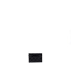 CHANEL CLASSIC FLAP CARD HOLDER CAVIAR BLACK GHW (MICROCHIP)