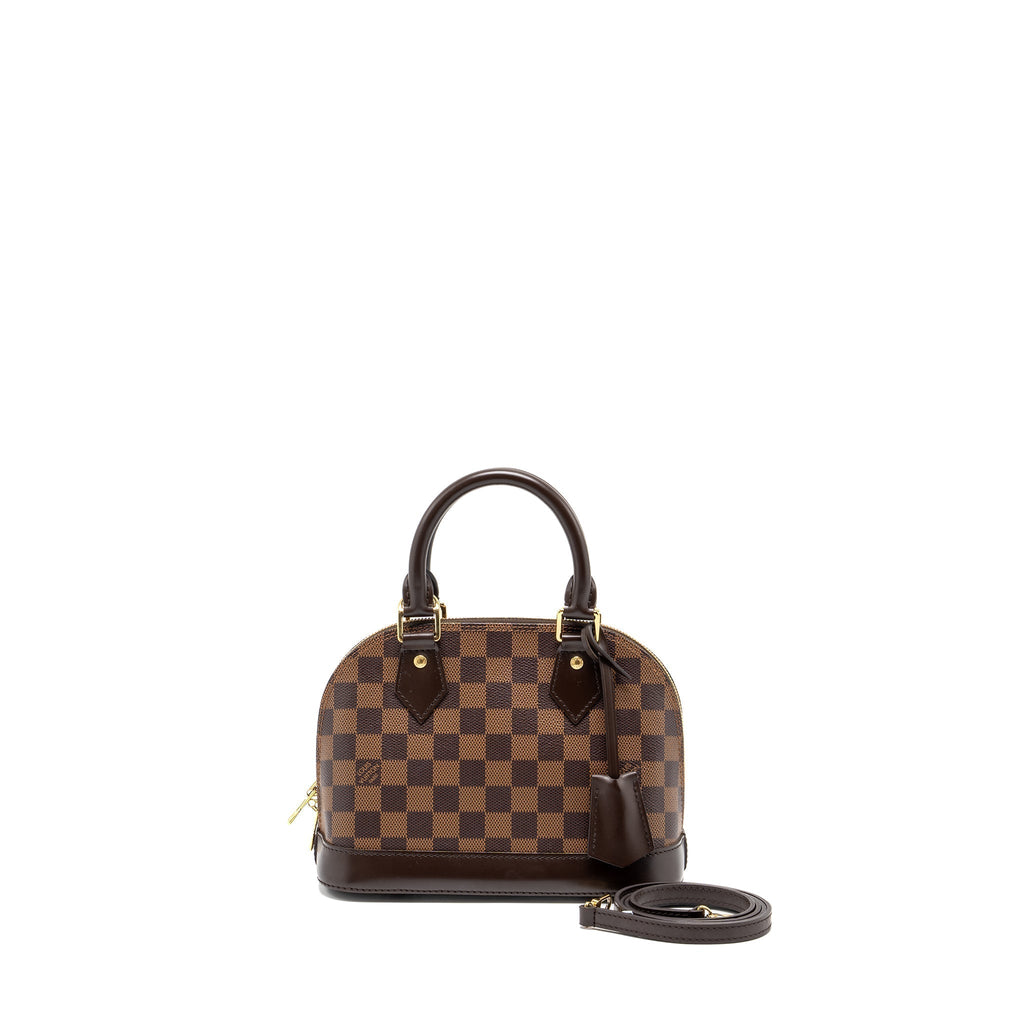 LOUIS VUITTON ALMA BB DAMIER EBENE CANVAS GHW