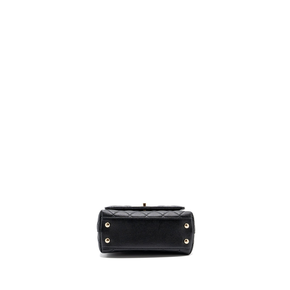 CHANEL COCO HANDLE EXTRA MINI CAVIAR BLACK LGHW(MICROCHIP)