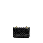 CHANEL SMALL CLASSIC DOUBLE FLAP BAG CAVIAR BLACK GHW