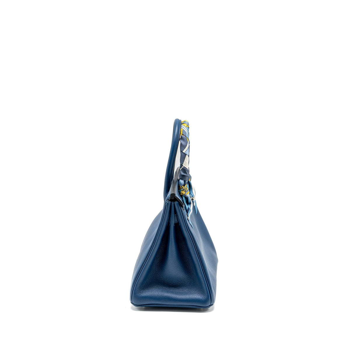 Hermes Birkin 30 Taurillon Novello S4 Deep Blue SHW