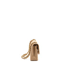 CHANEL MEDIUM CLASSIC DOUBLE FLAP BAG CAVIAR BEIGE GHW (MICROCHIP)