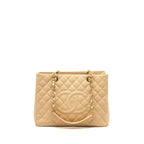CHANEL GRAND SHOPPING TOTE CAVIAR BEIGE GHW