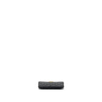 CHANEL SMALL BOY ZIP POUCH SHINY GRAINED CALFSKIN BLACK GHW