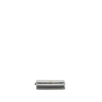 CHANEL PEARL CRUSH MINI WALLET ON CHAIN LAMBSKIN LIGHT GREY BRUSHED GHW(MICROCHIP)