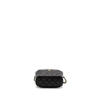 CHANEL 25C QUILTED HOBO BAG CAVIAR BLACK GHW (MICROCHIP)