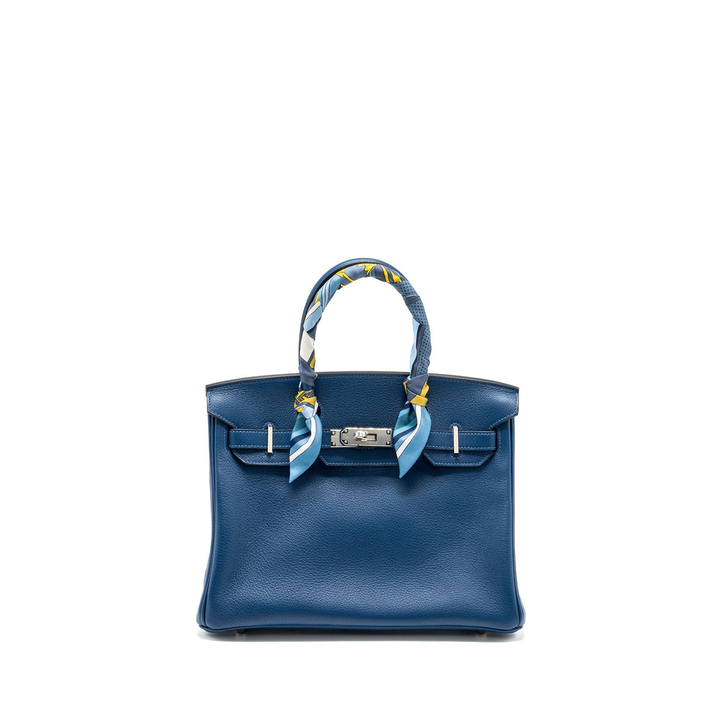 Hermes Birkin 30 Taurillon Novello S4 Deep Blue SHW