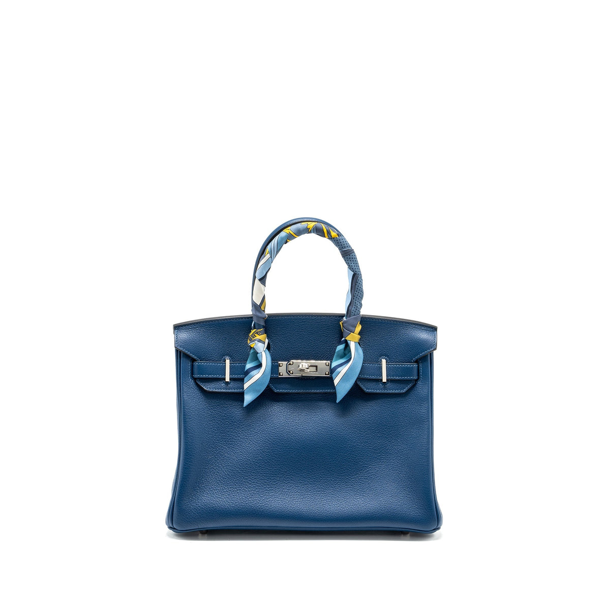 Hermes Birkin 30 Taurillon Novello S4 Deep Blue SHW
