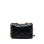 CHANEL LARGE 19 BAG LAMBSKIN BLACK GHW
