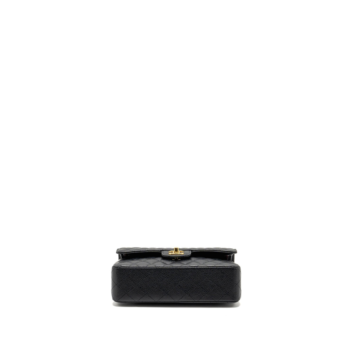CHANEL SMALL CLASSIC DOUBLE FLAP BAG CAVIAR BLACK GHW(MICROCHIP)