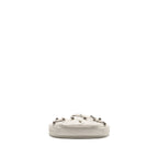 BALENCIAGA MINI LE CAGOLE SHOULDER BAG CROC-EMBOSSED CALFSKIN WHITE SHW