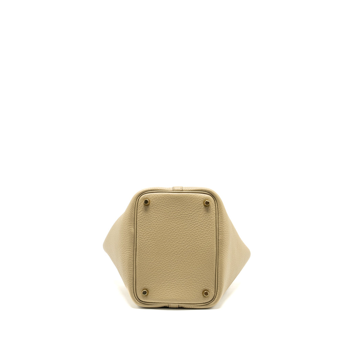HERMES PICOTIN 18 LOCK BAG CLEMENCE 8Q BEIGE MARFA GHW