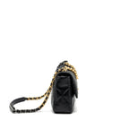 CHANEL LARGE 19 BAG LAMBSKIN BLACK GHW