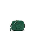 GUCCI DISCO SOHO CAMERA BAG CALFSKIN GREEN LGHW