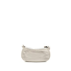BALENCIAGA MINI LE CAGOLE SHOULDER BAG CROC-EMBOSSED CALFSKIN WHITE SHW