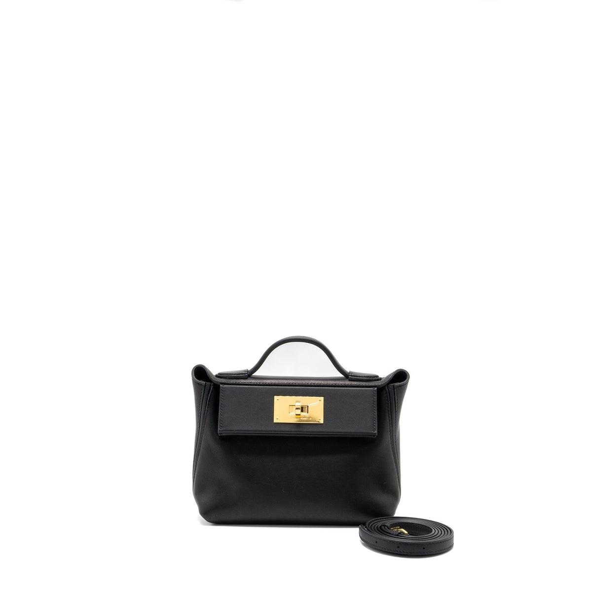 HERMES MINI 24/24 2424 - 21 BAG VOLUPTO/SWIFT BLACK GHW