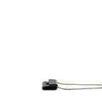 CHANEL CARD HOLDER WITH CHAIN CAVIAR BLACK LGHW