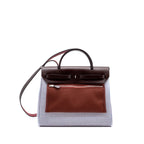 Hermes Herbag 31 zip bag multi colour rouge sellier / pink/ blue/ ecru SHW