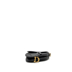 DIOR MINI SADDLE BAG CALFSKIN BLACK GHW