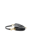 DIOR MEDIUM SADDLE BAG GOATSKIN DARK GREY GHW