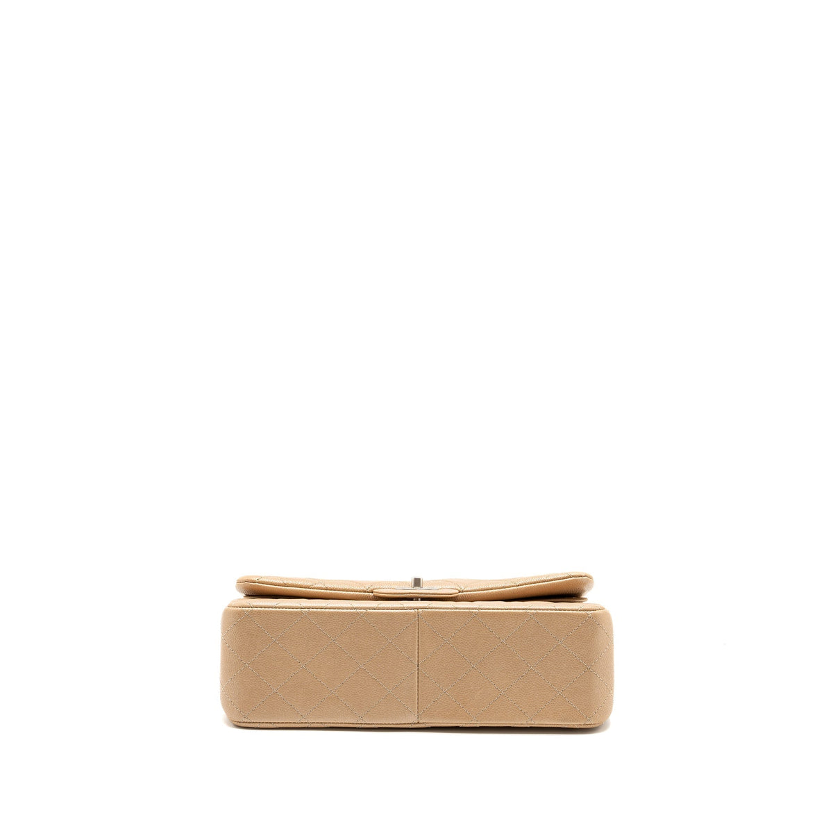 CHANEL CLASSIC JUMBO DOUBLE FLAP BAG CAVIAR IRIDESCENT BEIGE BRUSHED SHW