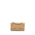 CHANEL MEDIUM CLASSIC DOUBLE FLAP BAG CAVIAR BEIGE GHW (MICROCHIP)