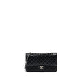 CHANEL MEDIUM CLASSIC DOUBLE FLAP BAG CAVIAR BLACK SHW (MICROCHIP)