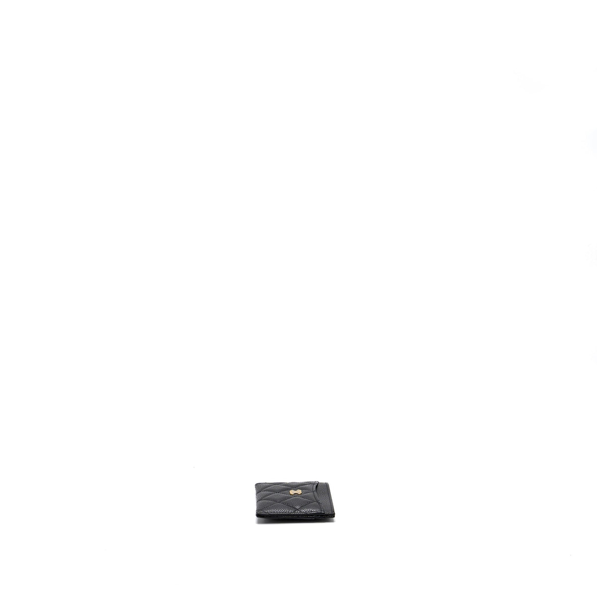 CHANEL CLASSIC CARD HOLDER CAVIAR BLACK GHW (MICROCHIP)
