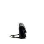 CHANEL SMALL 2.55 225 REISSUE FLAP BAG AGED CALFSKIN BLACK WITH BLACK HARDWARE (MICROCHIP)