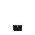 CHANEL SMALL BOY ZIP POUCH SHINY GRAINED CALFSKIN BLACK GHW