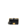 CHANEL SMALL BOY BAG CAVIAR BLACK GHW (MICROCHIP)