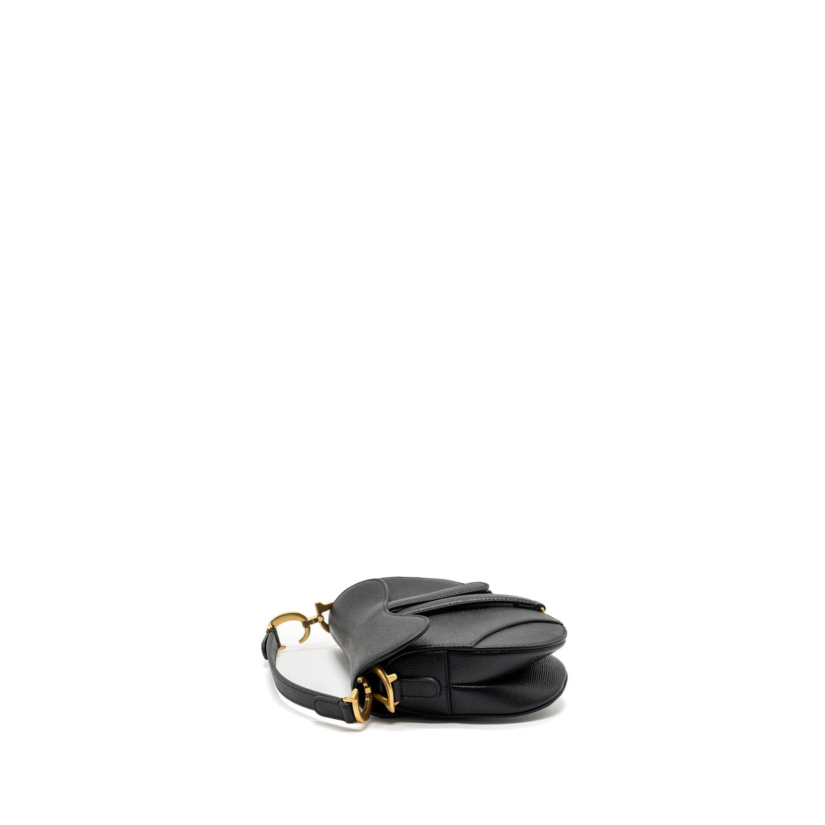 DIOR MINI SADDLE BAG CALFSKIN BLACK GHW