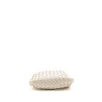BOTTEGA VENETA MINI JODIE LAMBSKIN WHITE GHW