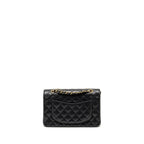 CHANEL SMALL CLASSIC DOUBLE FLAP BAG CAVIAR BLACK GHW (MICROCHIP)