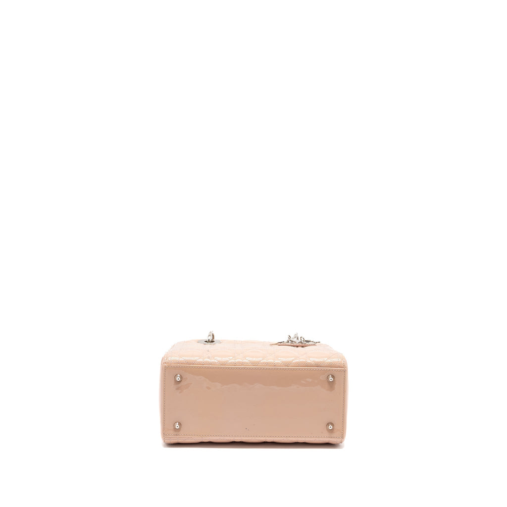 DIOR MEDIUM LADY DIOR PATENT PINK SHW