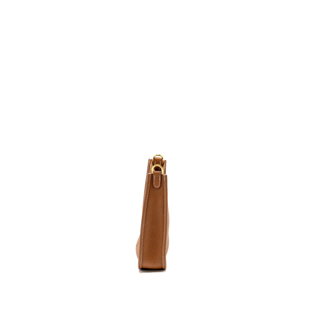 Hermes Mini Evelyne Clemence Gold GHW