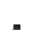 CHANEL CARD HOLDER WITH CHAIN CAVIAR BLACK LGHW