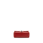 CHANEL MINI RECTANGULAR FLAP BAG CAVIAR RED RUTHENIUM HARDWARE