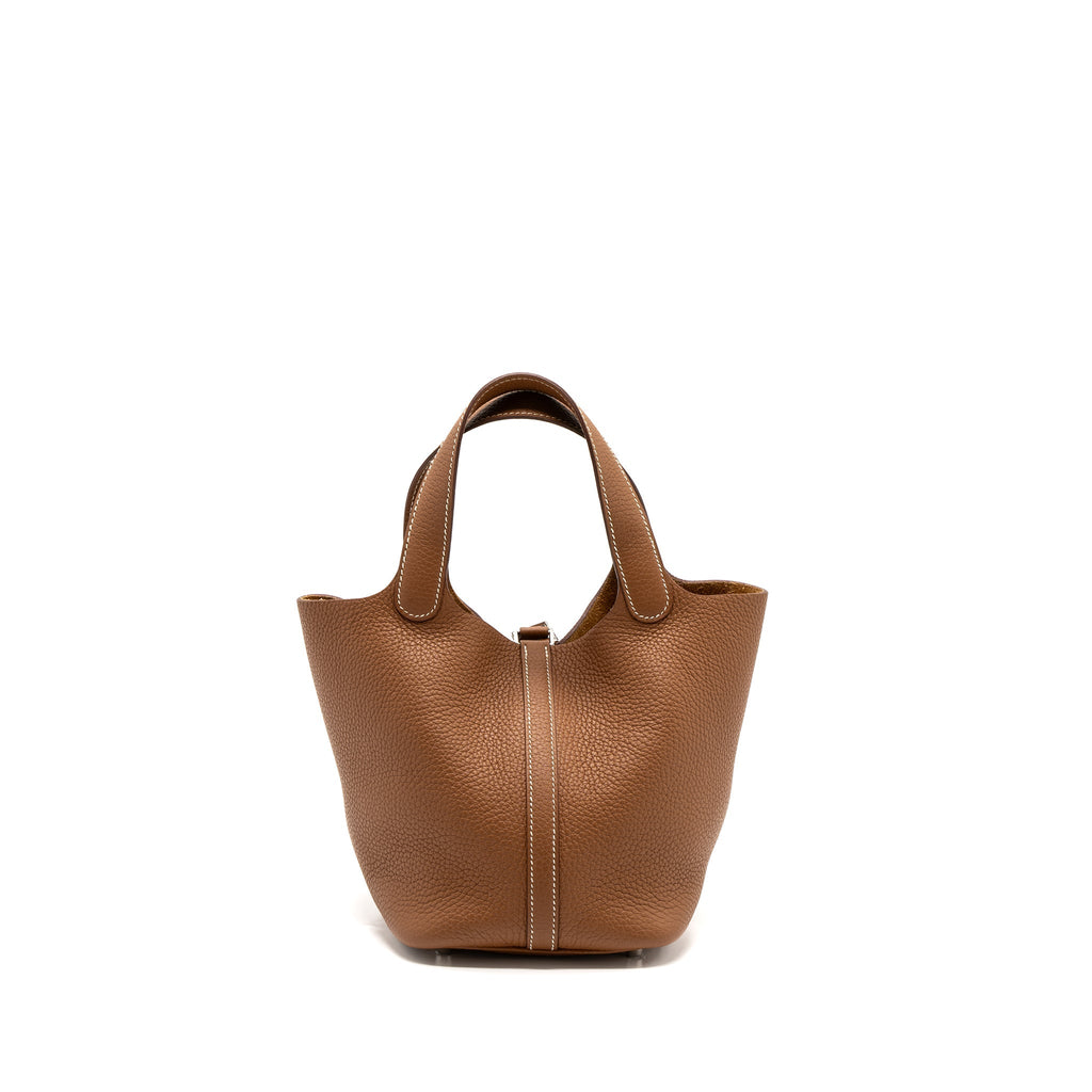 Hermes Picotin 18 Clemence Gold SHW