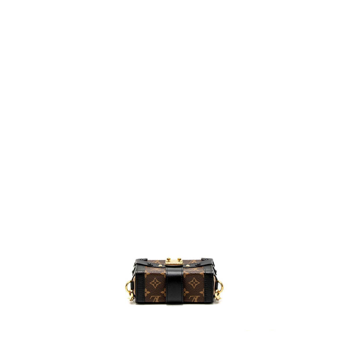 LOUIS VUITTON PETITE MALLE NECKLACE/MINI CHAIN BAG MONOGRAM CANVAS GHW