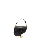 DIOR MINI SADDLE BAG CALFSKIN BLACK GHW