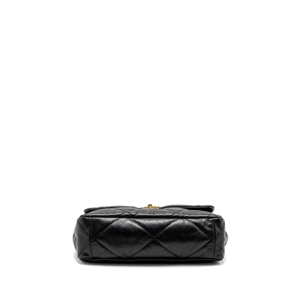 CHANEL LARGE 19 BAG GOATSKIN BLACK MULTICOLOUR HARDWARE