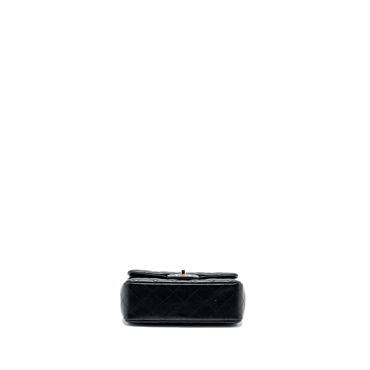 CHANEL MINI RECTANGULAR FLAP BAG LAMBSKIN BLACK SHW