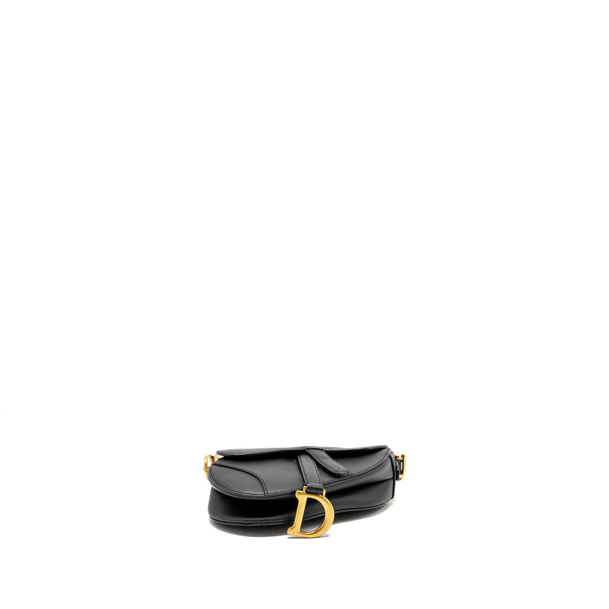 DIOR MINI SADDLE BAG CALFSKIN BLACK GHW