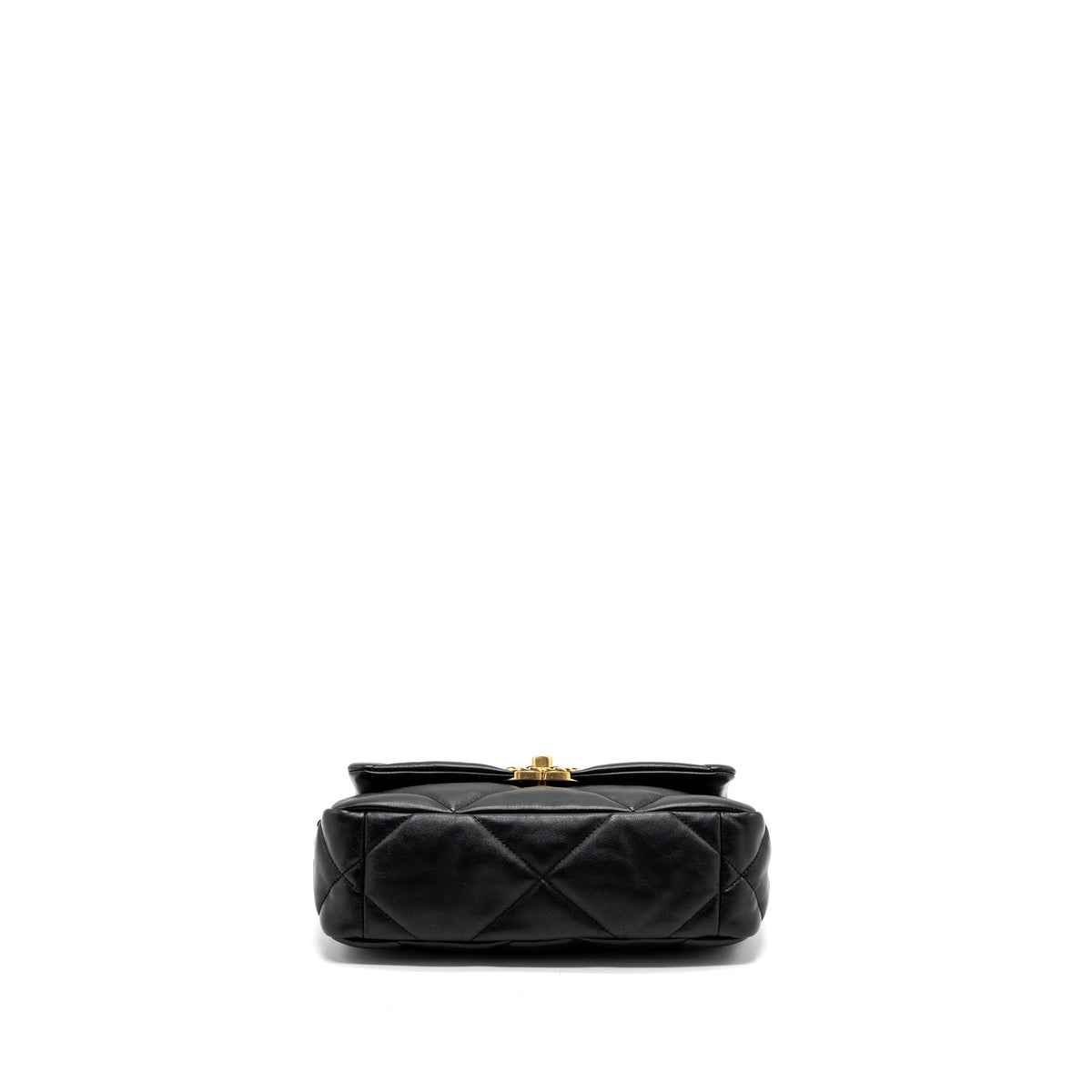 CHANEL SMALL 19 BAG LAMBSKIN BLACK MULTICOLOUR HARDWARE (MICROCHIP)