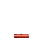 Hermes Kelly Long Wallet Grain Sanguine GHW