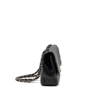 CHANEL JUMBO CLASSIC SINGLE FLAP BAG CAVIAR BLACK SHW