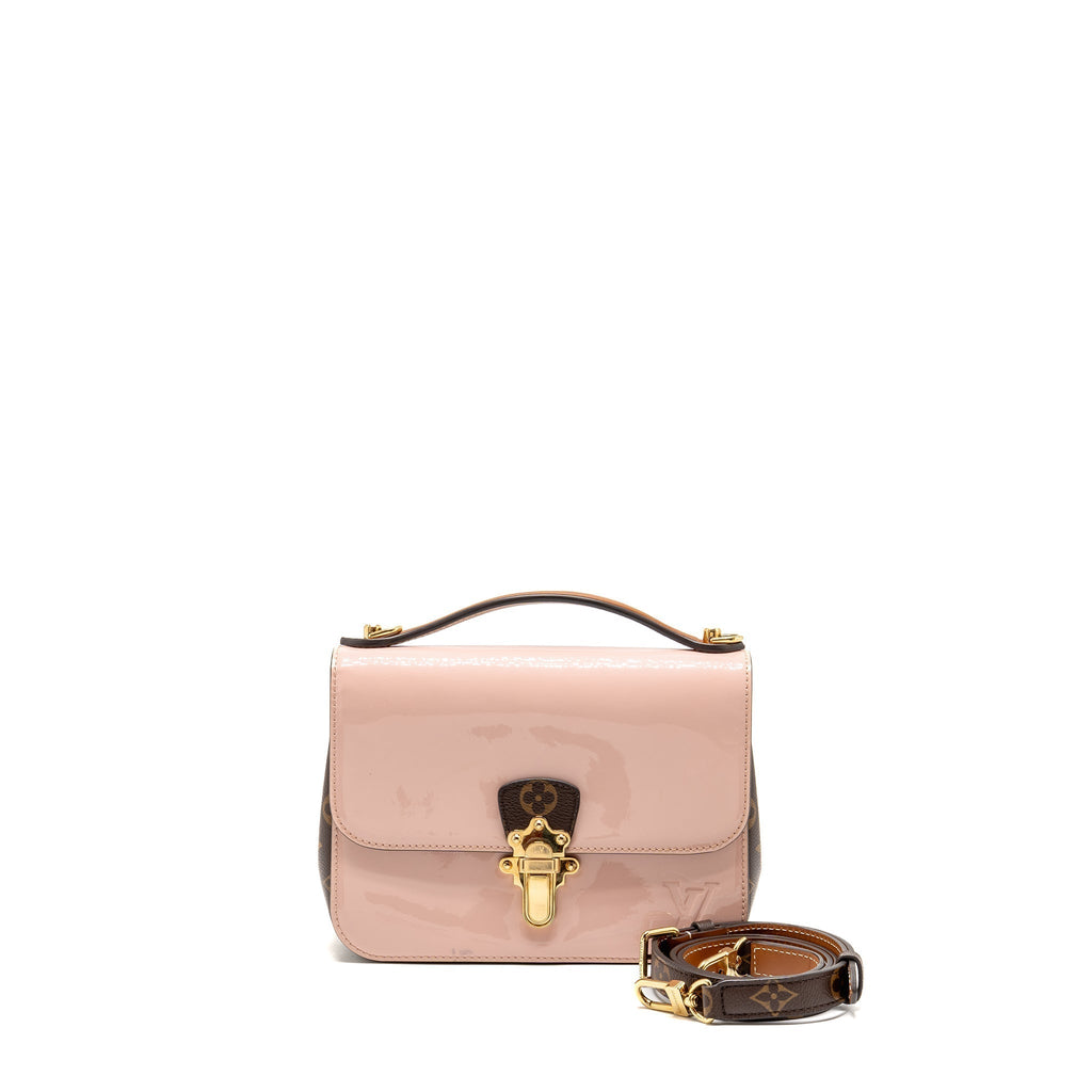 LOUIS VUITTON CHERRYWOOD BB SHOULDER BAG PATENT / MONOGRAM CANVAS LIGHT PINK GHW